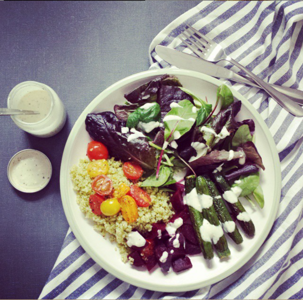 cukkini és bulgur saláta